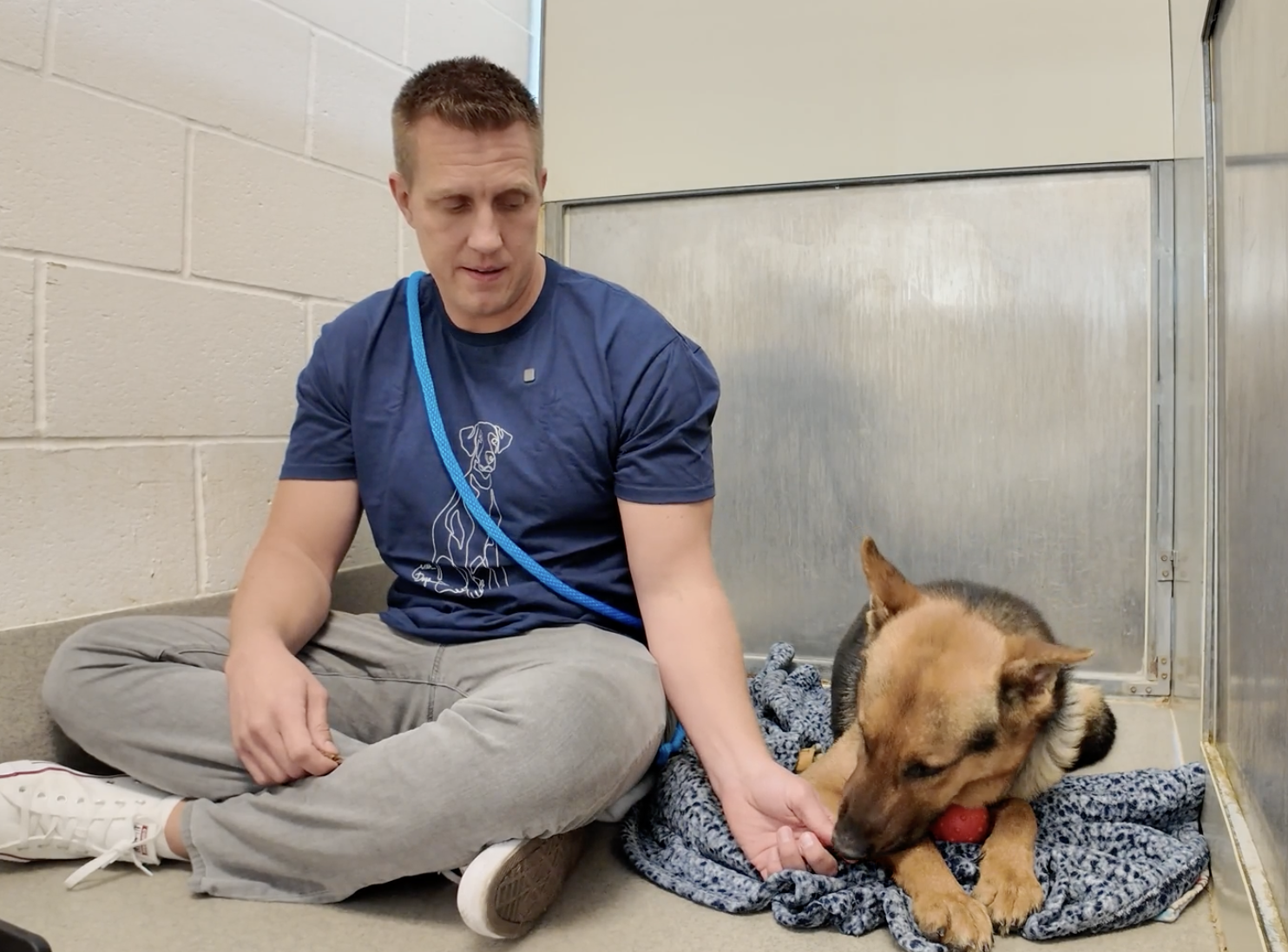 Sitting with dogs: Bruno